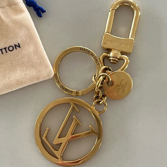 Louis Vuitton LV Circle Bag Charm and Key Ring Key Holder Gold 2020 Bag Jewelry - Picture 7 of 12